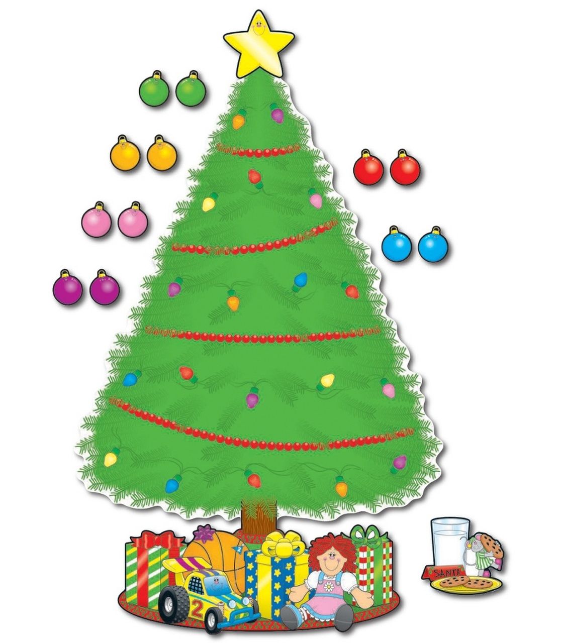 Big Christmas Tree Bulletin Board Set