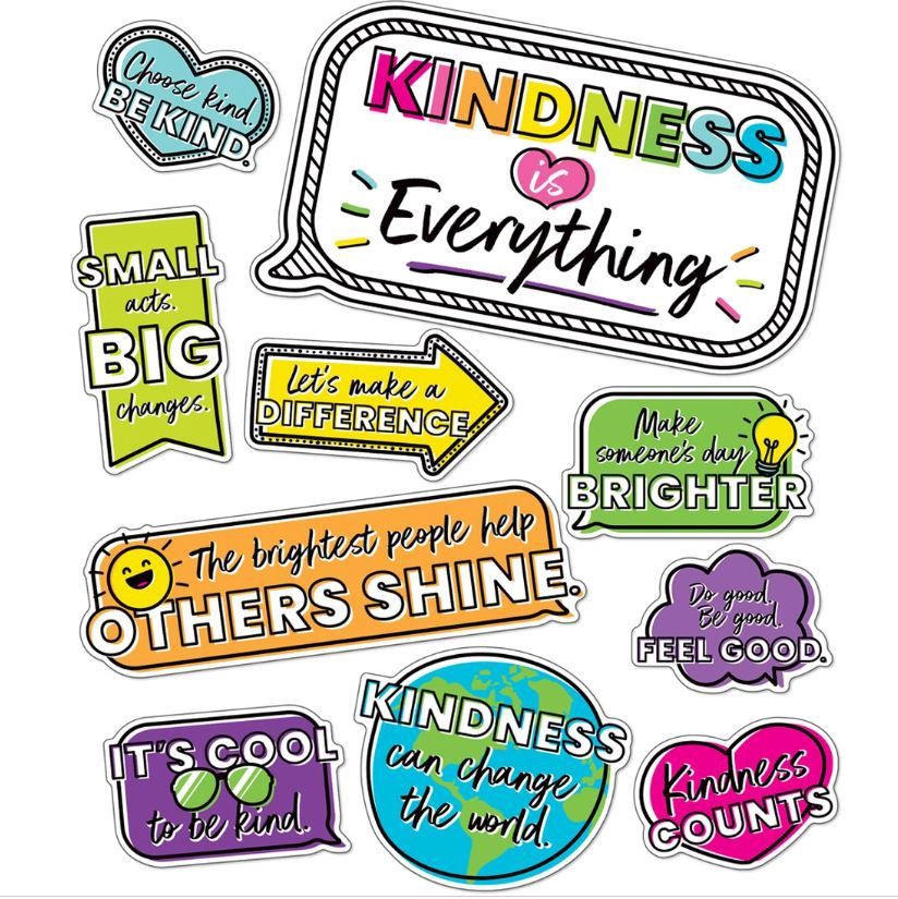 Kind Vibes Motivational Mini Bulletin Board Set
