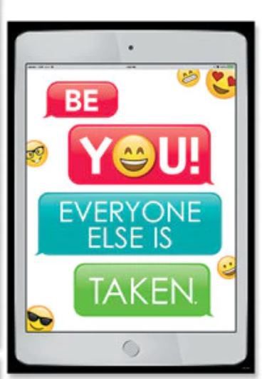 Be You! Emoji Fun Inspire U Poster