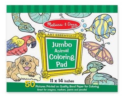 Animals Jumbo Coloring Pad