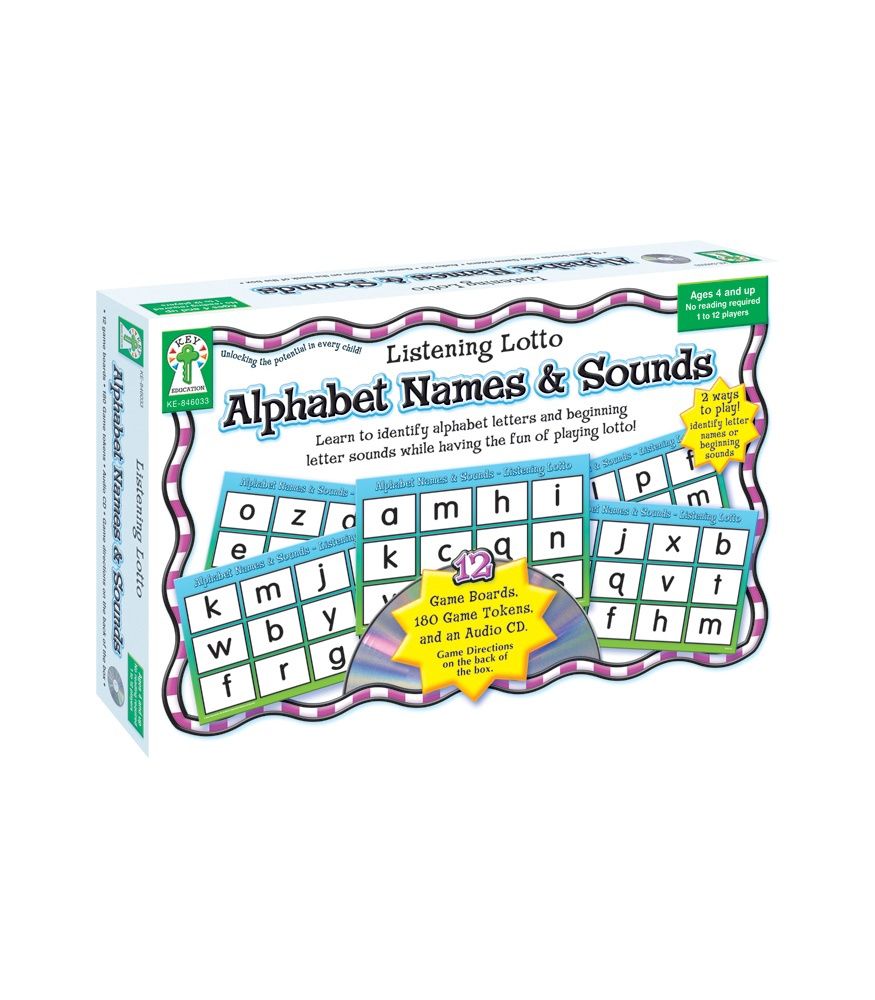Alphabet Names &amp;amp; Sounds Board Game Grade PK-1