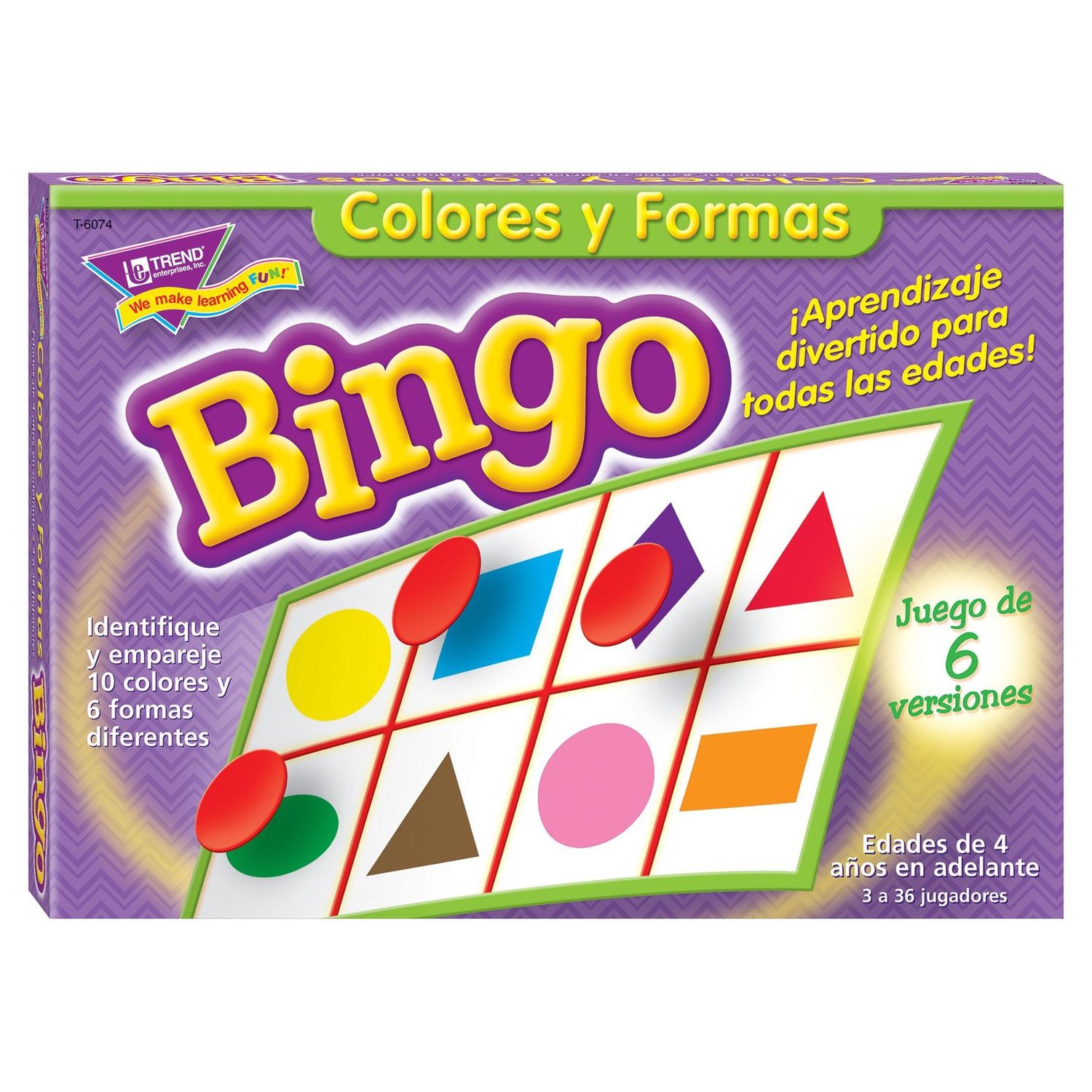 6074 Colores y Formas (SP) Bingo Game