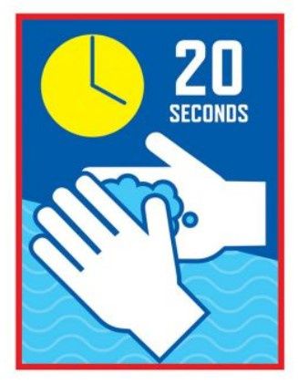 Yellow Clock 20 Seconds Poster (15.25x11.75)