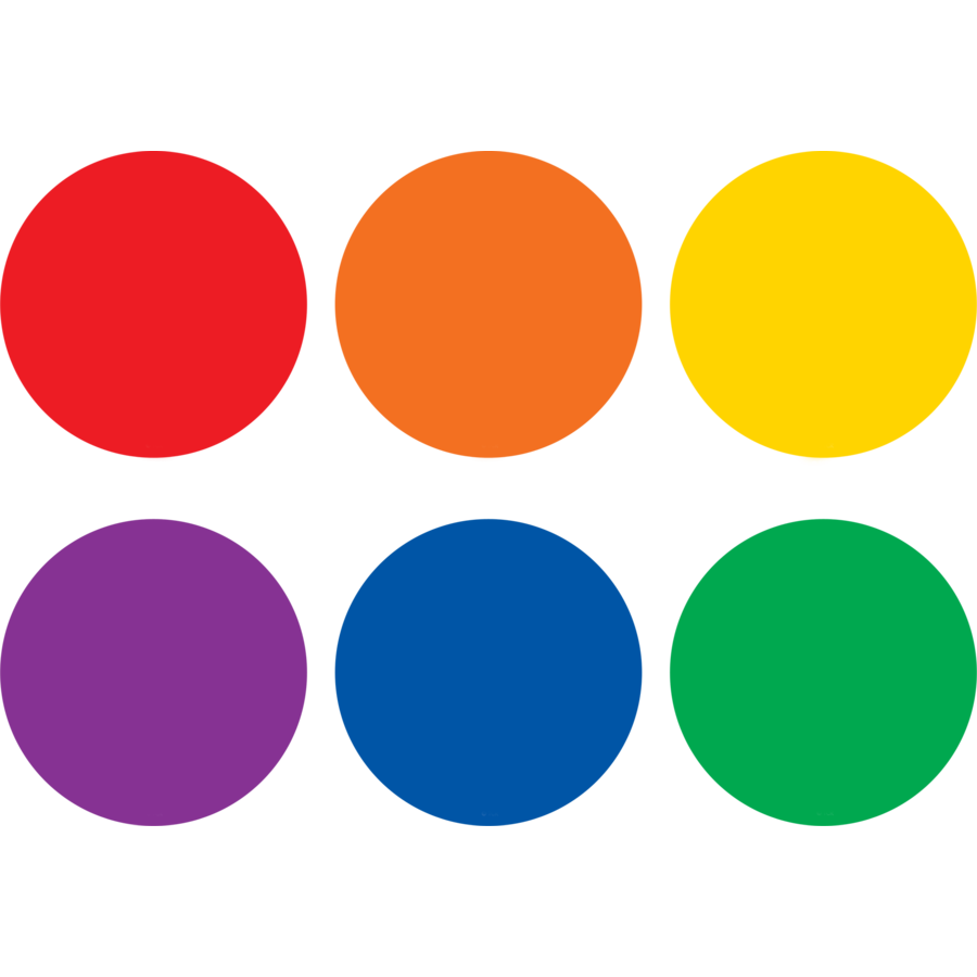 Spot On Carpet Markers Colorful Circles - 4&quot;