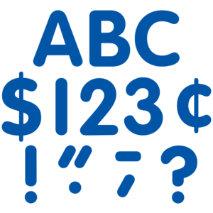 Blue Classic 4&quot; Letters Uppercase Pack