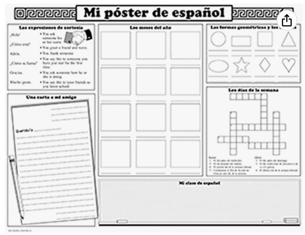 Spanish Activity Posters