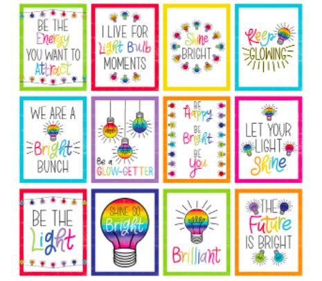 Mini Posters: Light Bulb Moments Poster Set