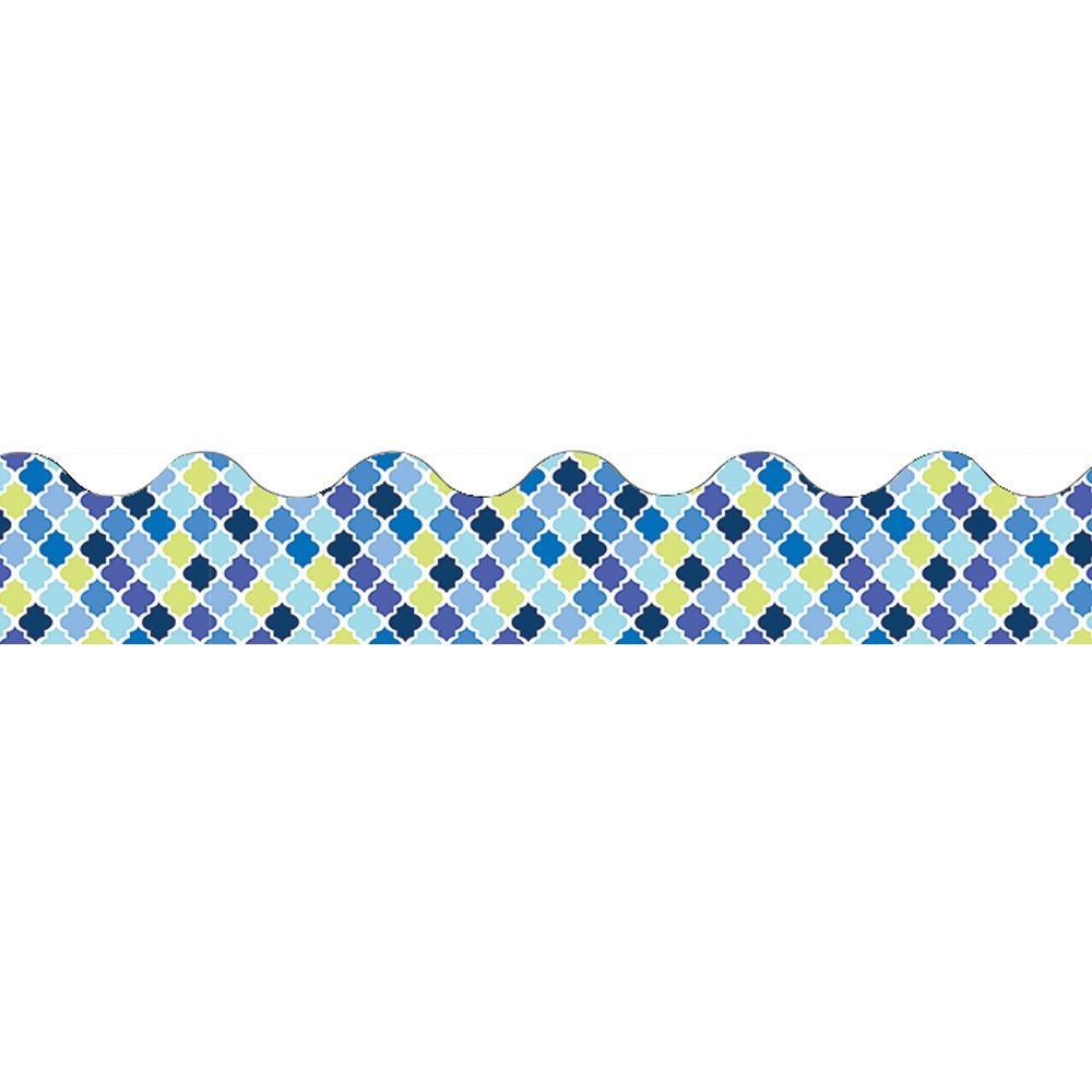 Blue Harmony Diamond Deco Trim Border