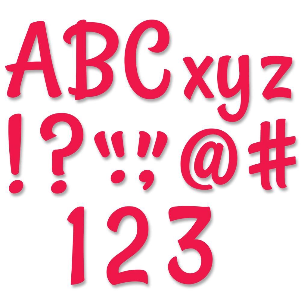 Stylish Poppy Red 4&quot; Designer Letters