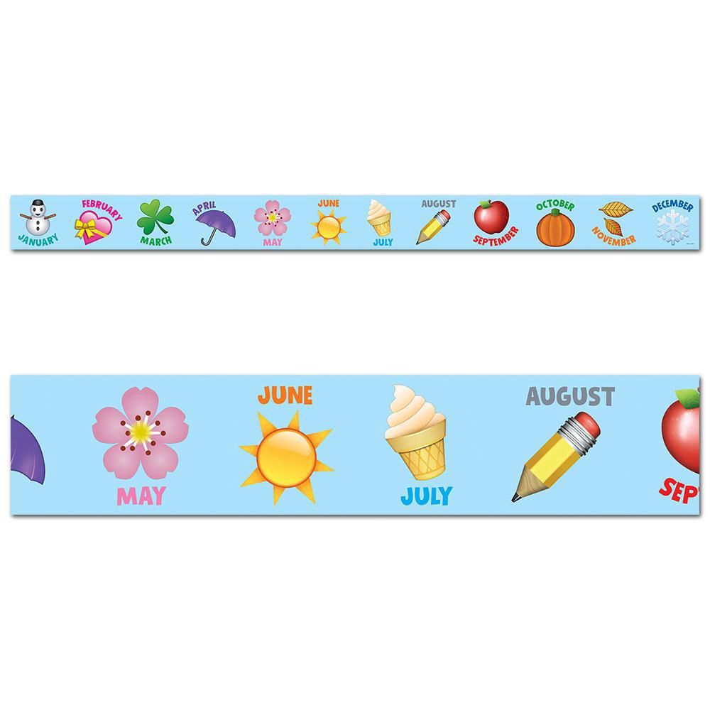 Emoji Fun Emoji Months of the Year Border