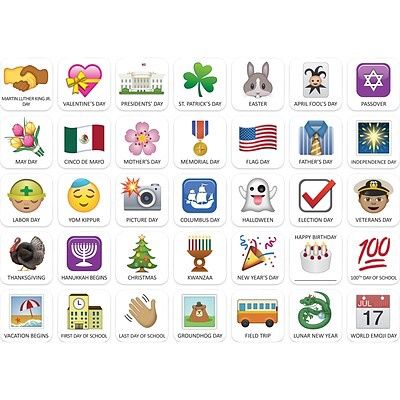 Emoji Fun Holidays and Special Events Calendar Days