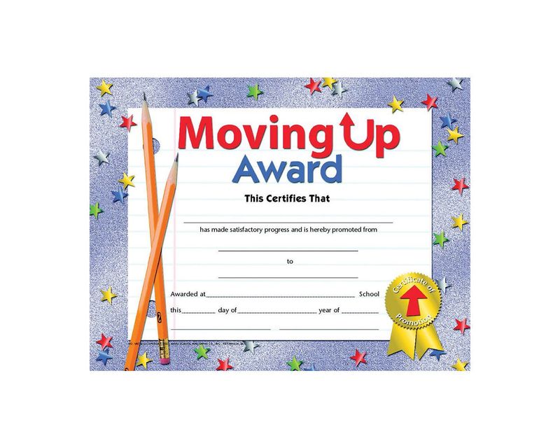 Moving Up Award Certificates (30) from Flipside