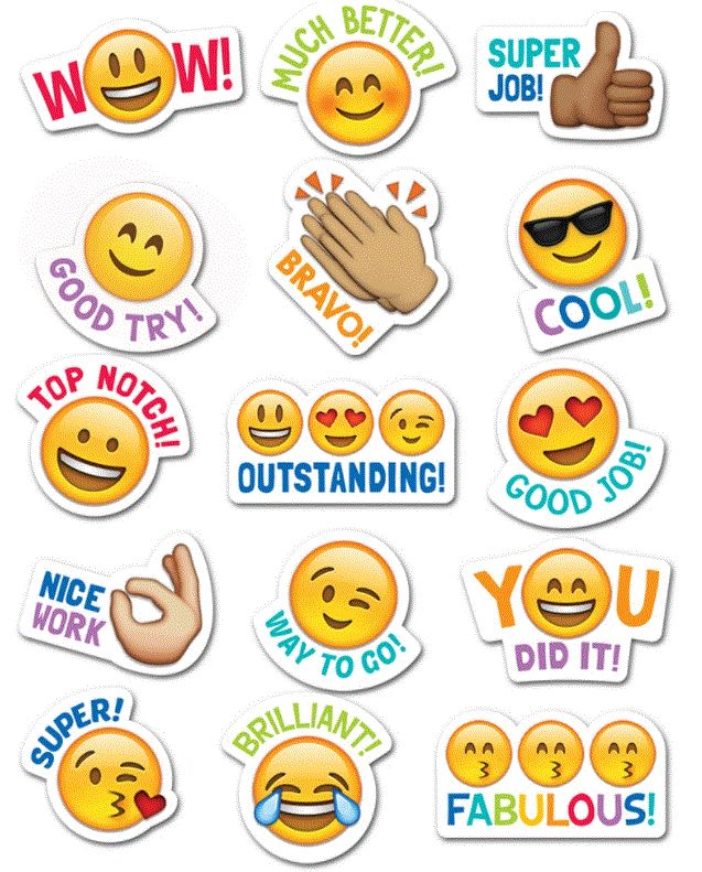 Emoji Fun Reward Stickers