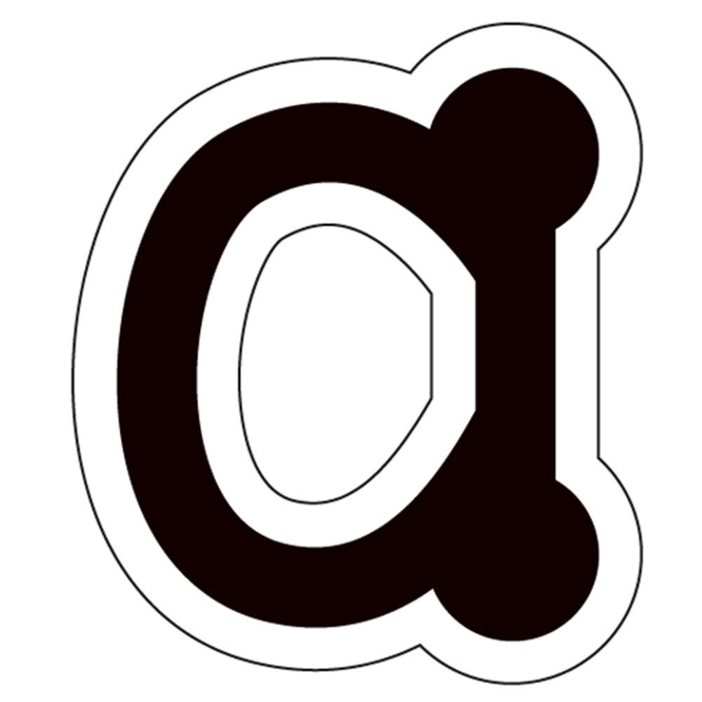 Black Dot-to-Dot 4&quot; Lowercase Letters