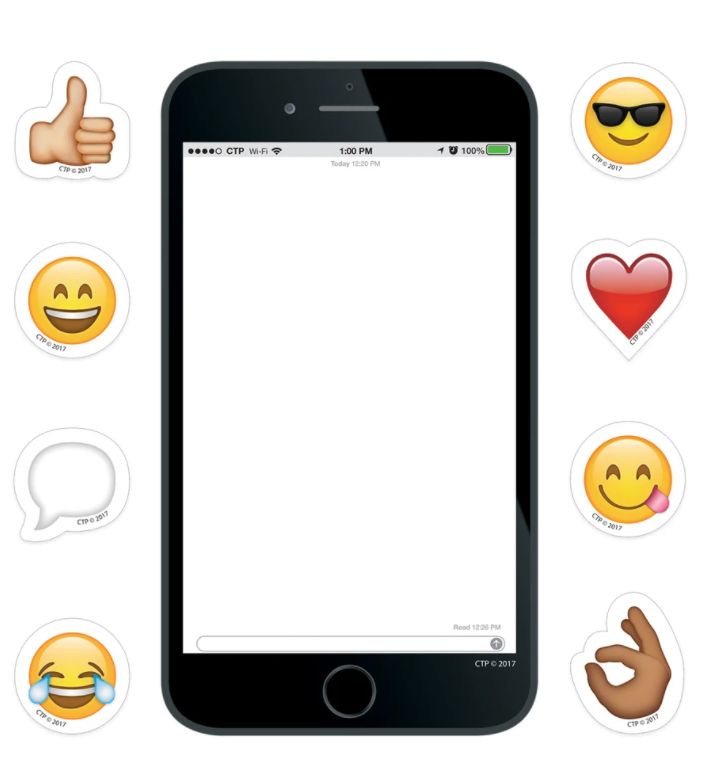 Emoji Smartphone 6&quot; Designer Cut Outs