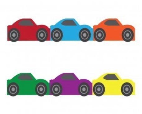 Race Cars Die-Cut Border