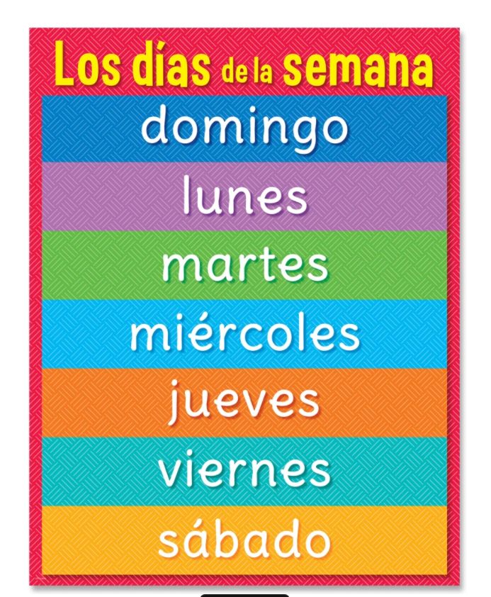 Los das de la semana