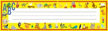 ABC Animals Desk Plates