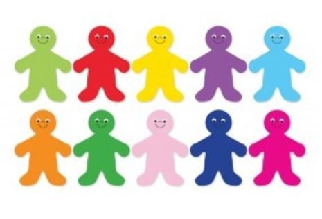 7&quot; Rainbow People Accents