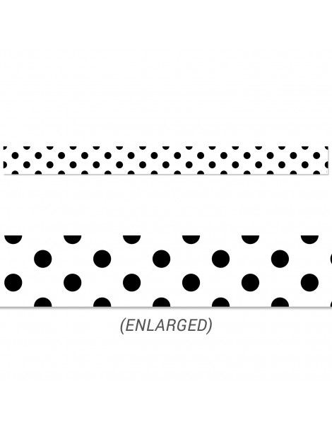 Black Polka Dots Border