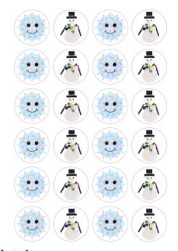 Snowflakes &amp;amp; Snowmen Stickers (3 sheets)