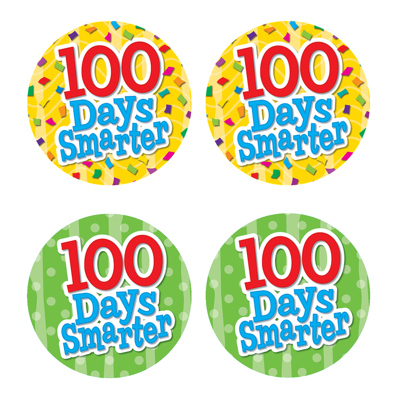 100 Days Smarter Wear 'Em Badges