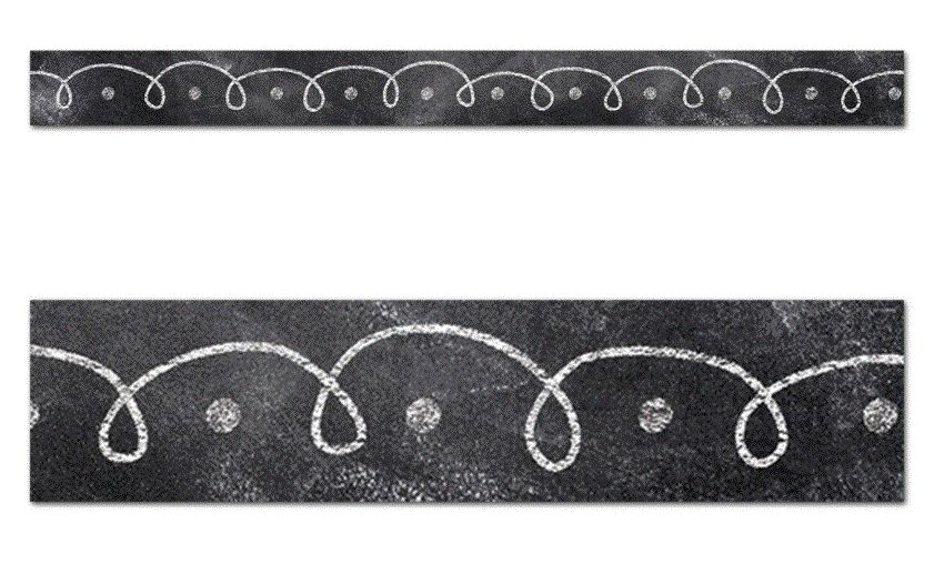 Dots and Loops Chalk it Up! Border