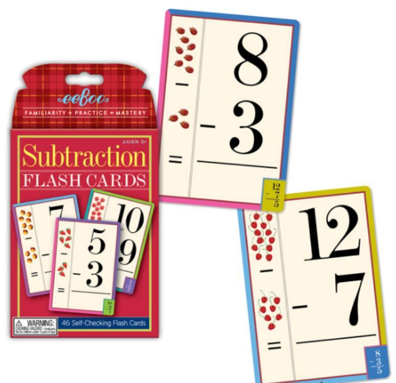 Subtraction Flash Cards eb