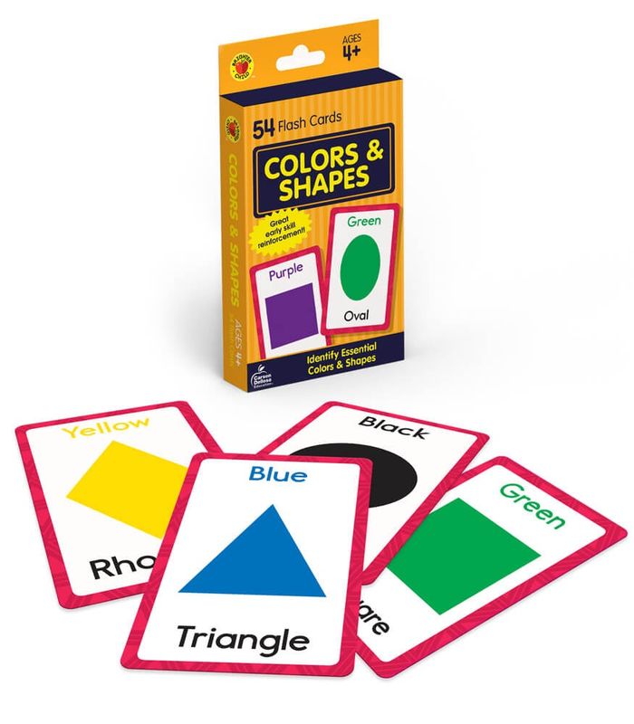 Colors and Shapes Flash Cards Grade PK-1
