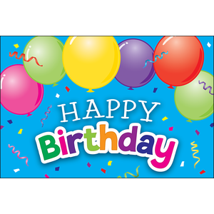 Happy Birthday Balloons Post Cards