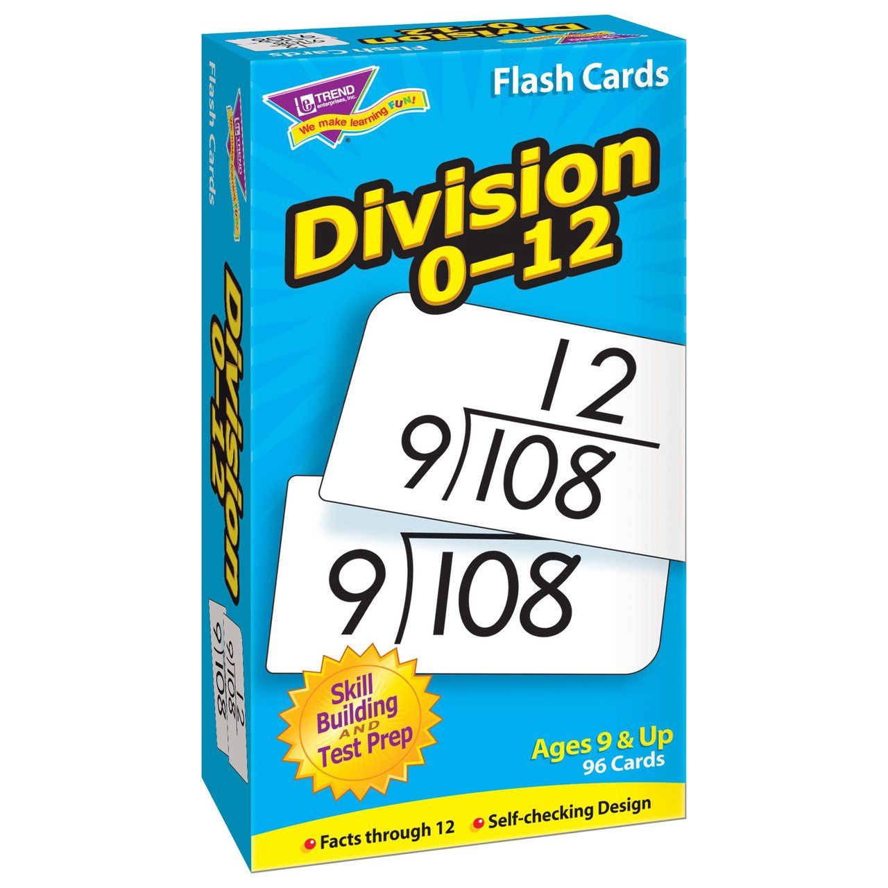 Division Flash Cards 0-12