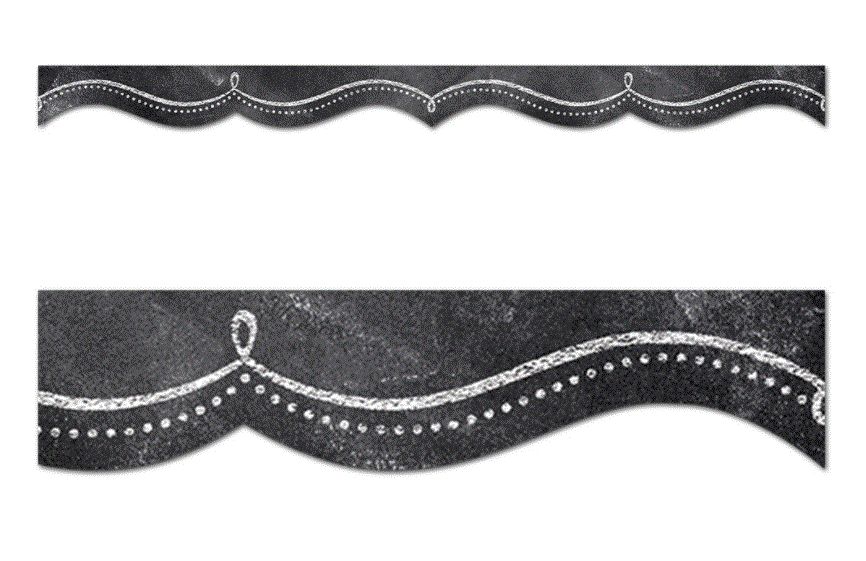Chalk It Up! Dotted Swirl Border