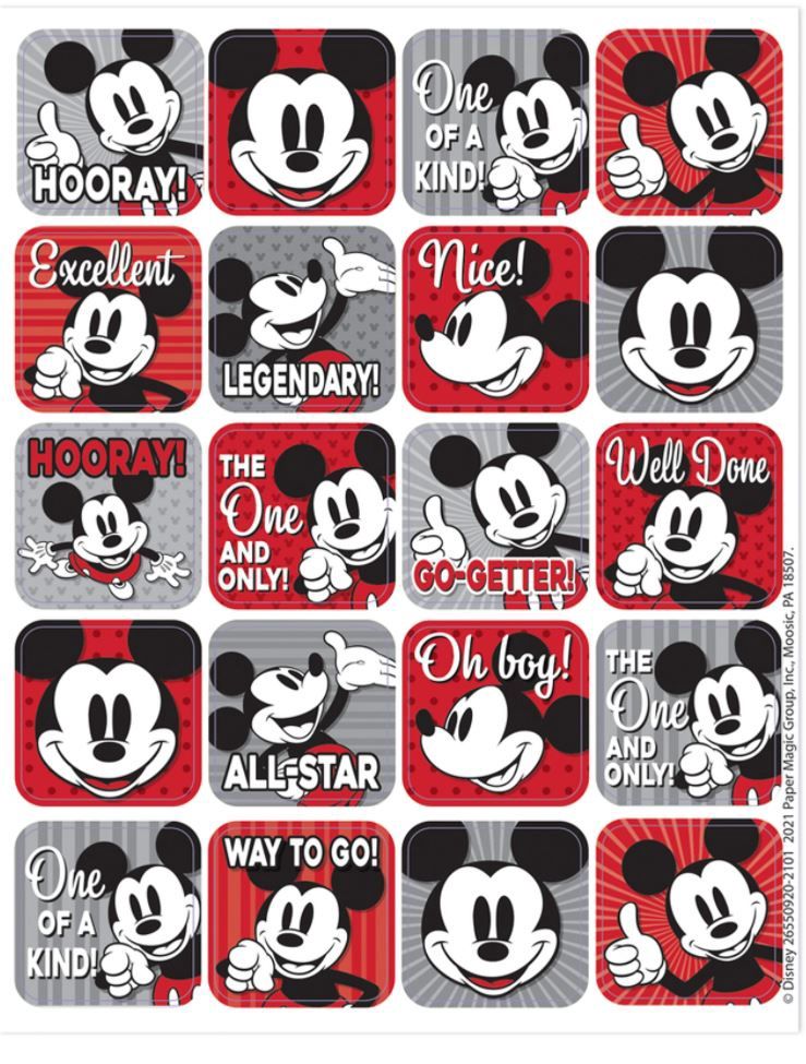 Mickey Mouse Throwback Stickers