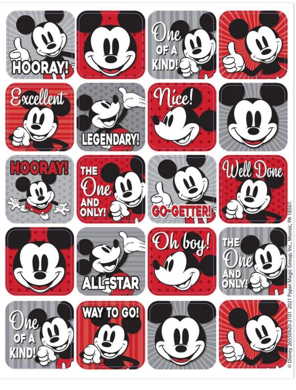 Mickey Mouse Throwback Stickers