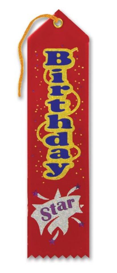 Birthday Star Award Ribbon
