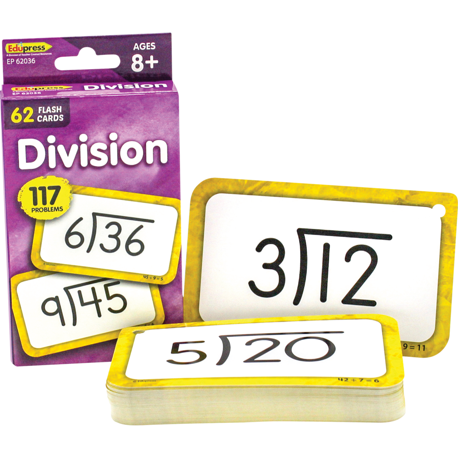 Division Flash Cards tcr