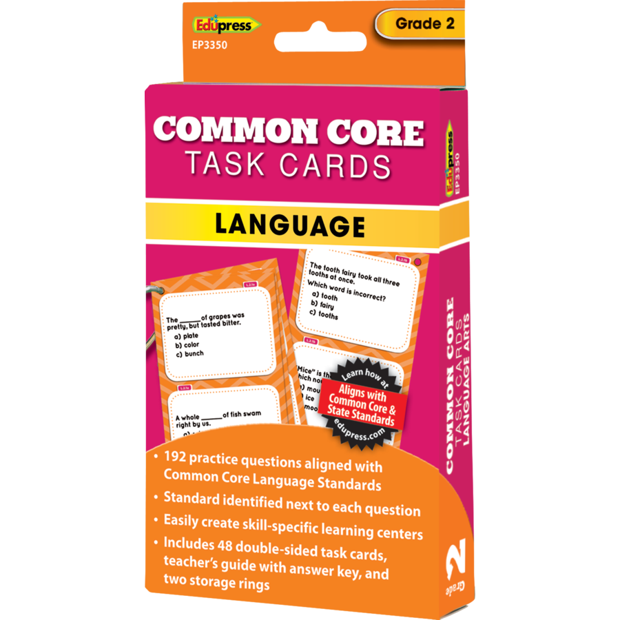 Language Task Cards Grade 2