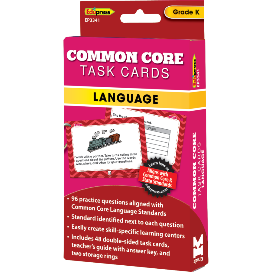 Language Task Cards Grade K
