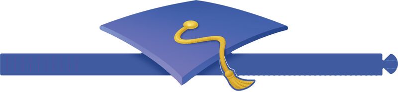 Graduation Wearable Cut Out Hats