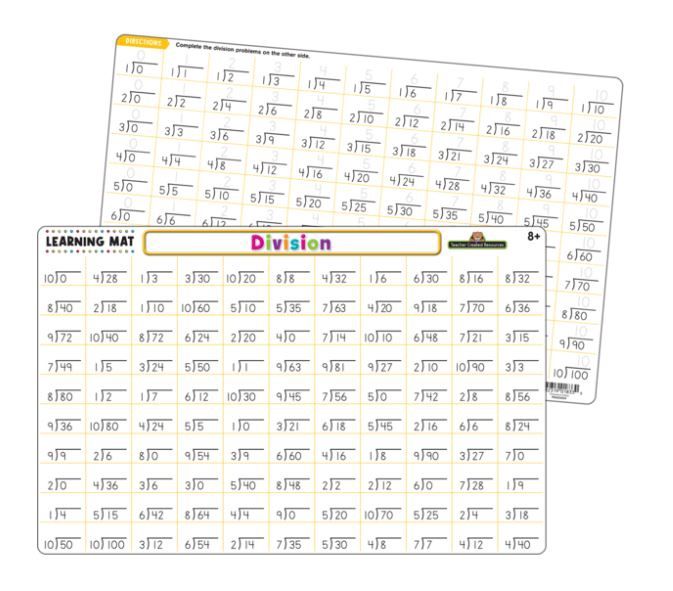Division Learning Mat