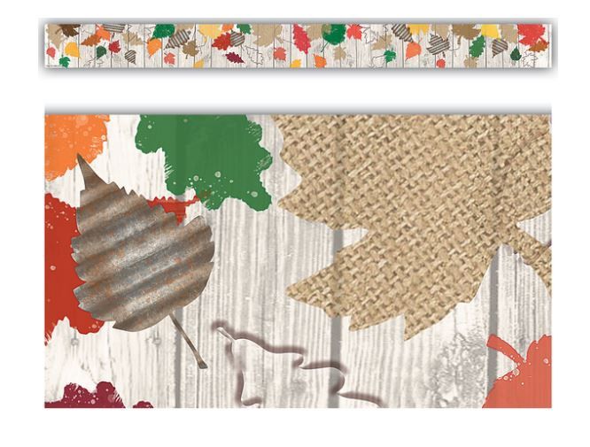 Happy Fall Home Sweet Classroom Straight Border Trim