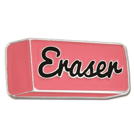 Teacher Eraser Pin