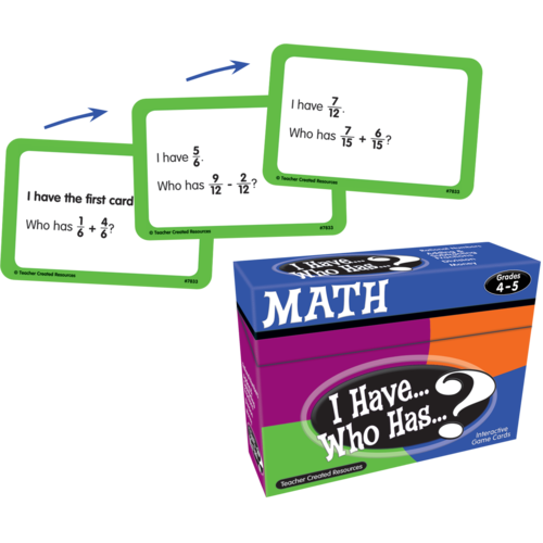 I Have, Who Has Math Game Grade 4-5