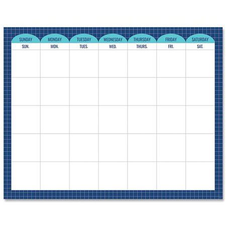Calm &amp; Cool Calendar Chart