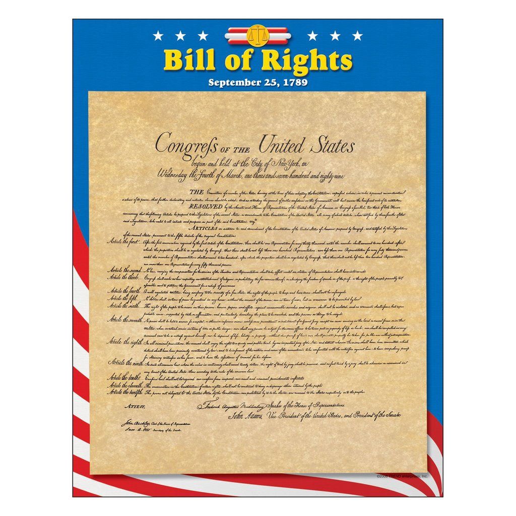 Bill of Rights Learning Chart (T)