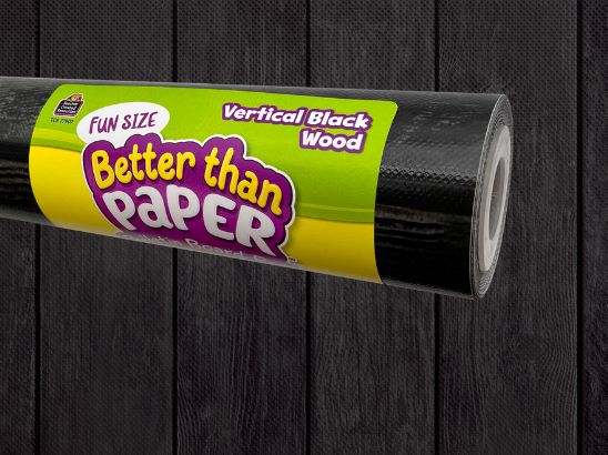 Fun Size Vertical Black Wood Better Than Paper Bulletin Board Roll