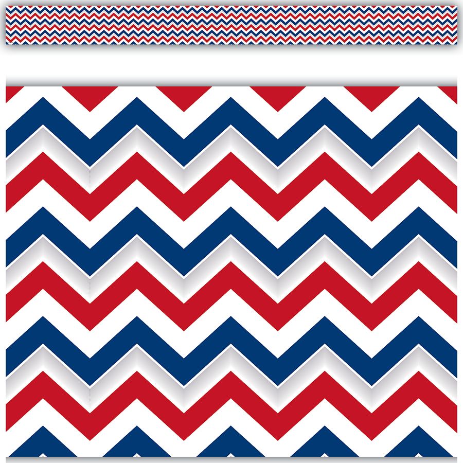 Border Trim Patriotic Chevron