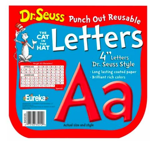 Dr. Seuss Red Deco Letters