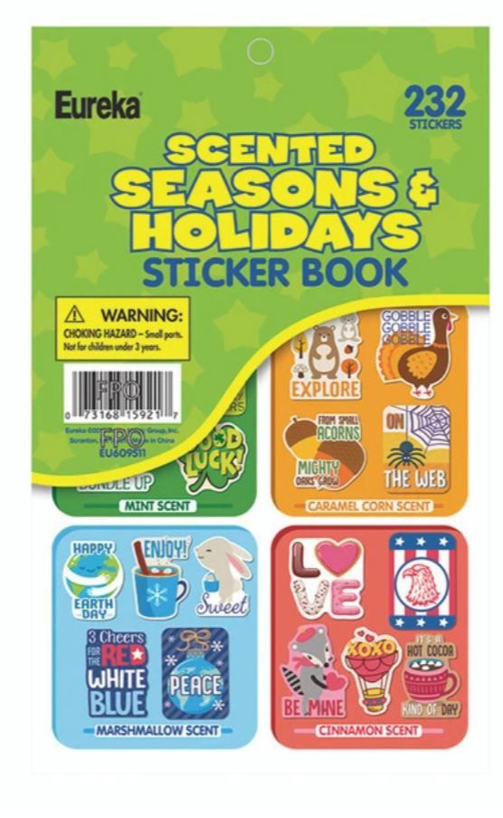 Seasons and Holidays Scented Sticker Book