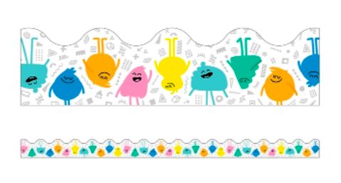 Happy Place Friends Scalloped Border Trim